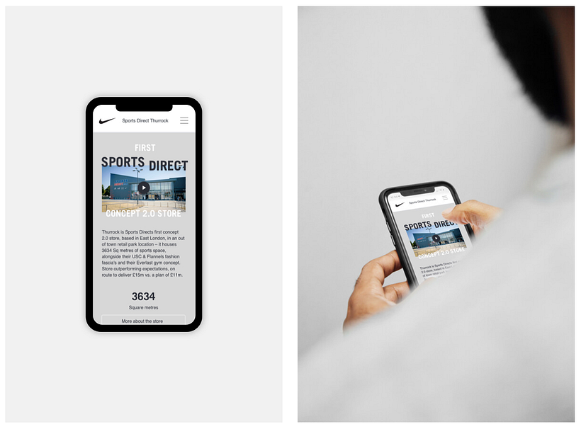 Nike responsive website 7