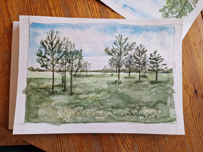 Dreamy watercolor landscapes  2