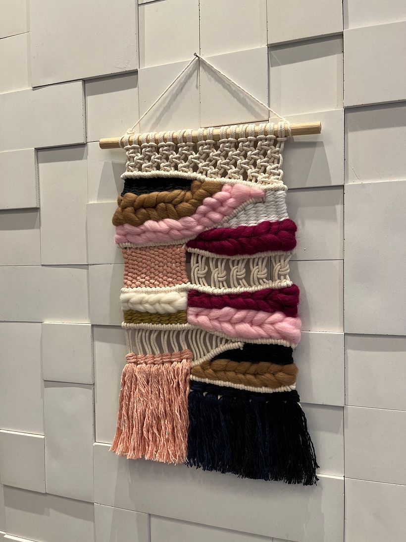 Meu projeto do curso: Introdução ao macraweave: crie uma decoração de parede 2