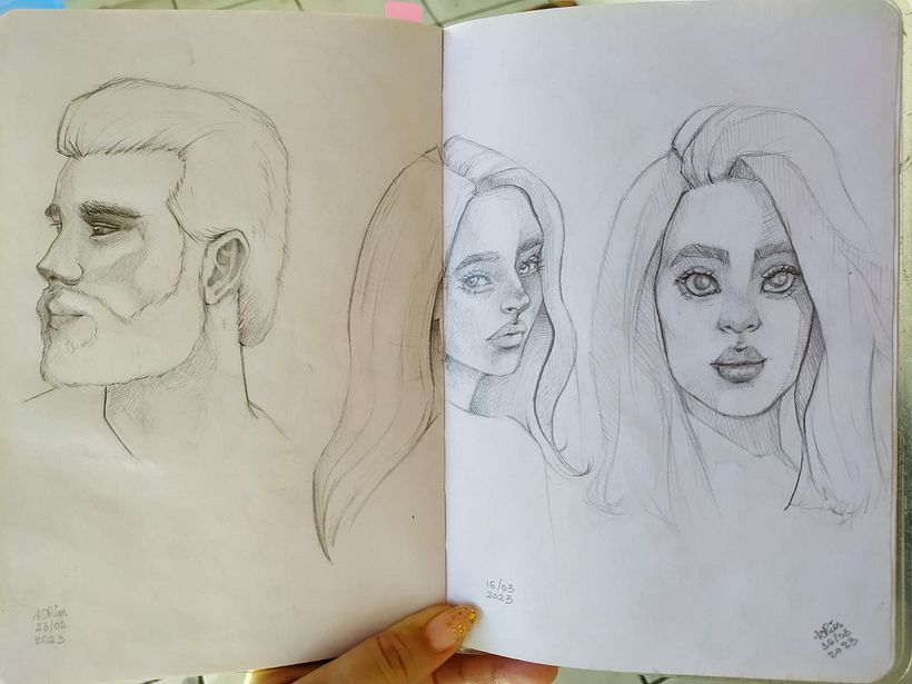 Meu projeto do curso: Caderno de retratos: explore o rosto humano 6