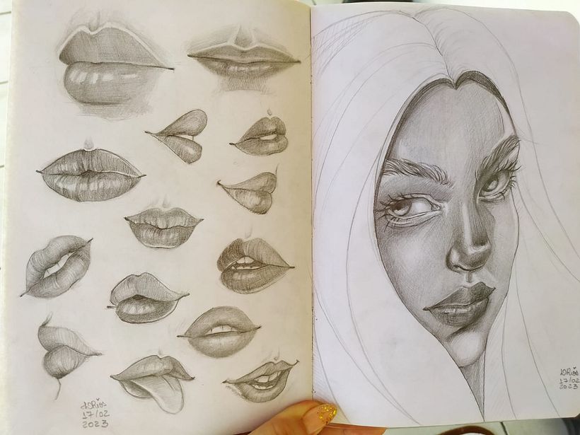 Meu projeto do curso: Caderno de retratos: explore o rosto humano 9