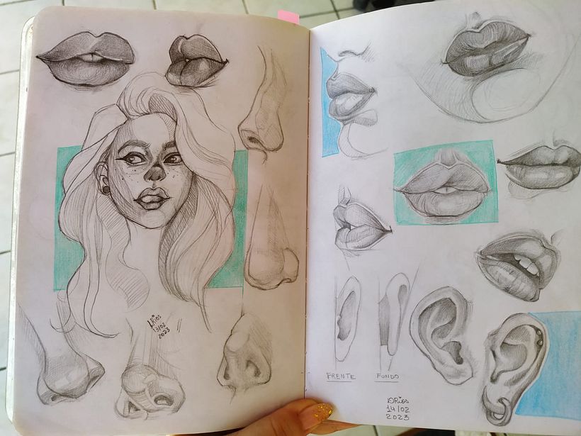 Meu projeto do curso: Caderno de retratos: explore o rosto humano 11