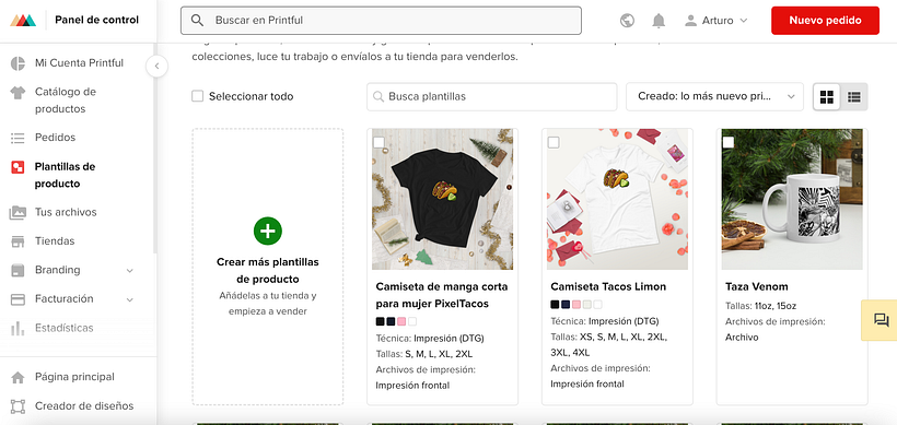 Creación de Cuenta Printful