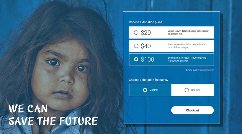 Donation Form UI Design 1