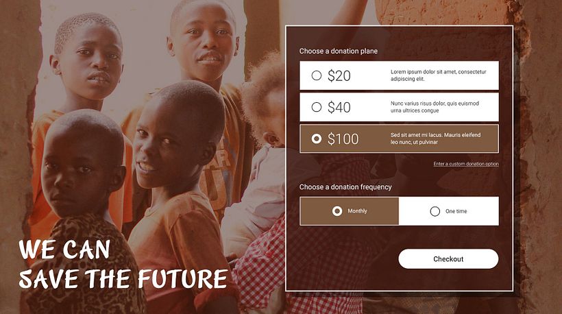 Donation Form UI Design 2