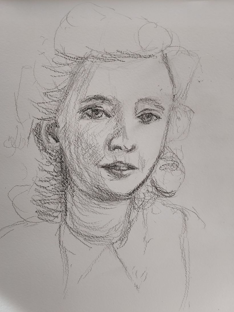 My project for course: Experimental Portraiture with Ink, Tea and Alcohol 3