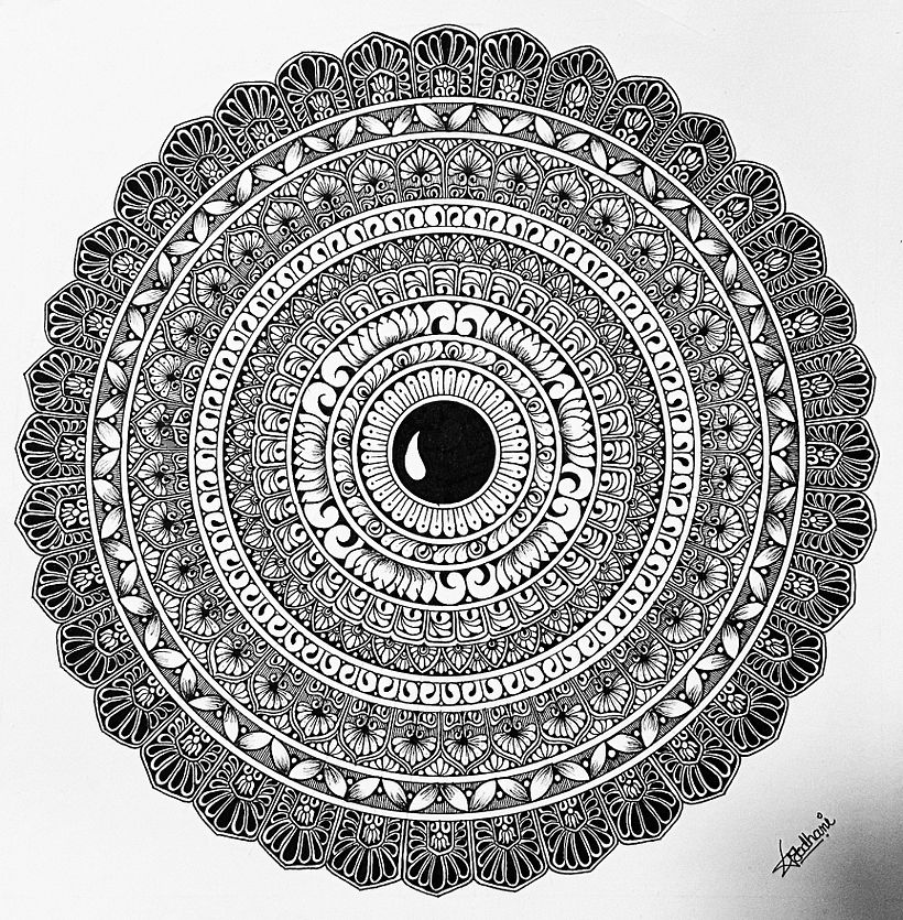 My project for course: The Art of Mandala Drawing: Create Geometric Patterns 1
