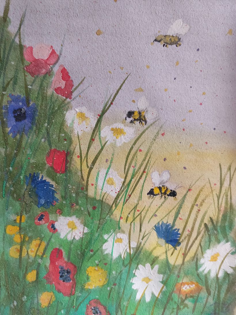 Mein Abschlussprojekt für den Kurs: Naturillustration mit Aquarell und Kohle 3