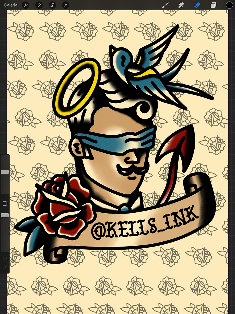 My project for course: Design Old-School Tattoos in Procreate 3