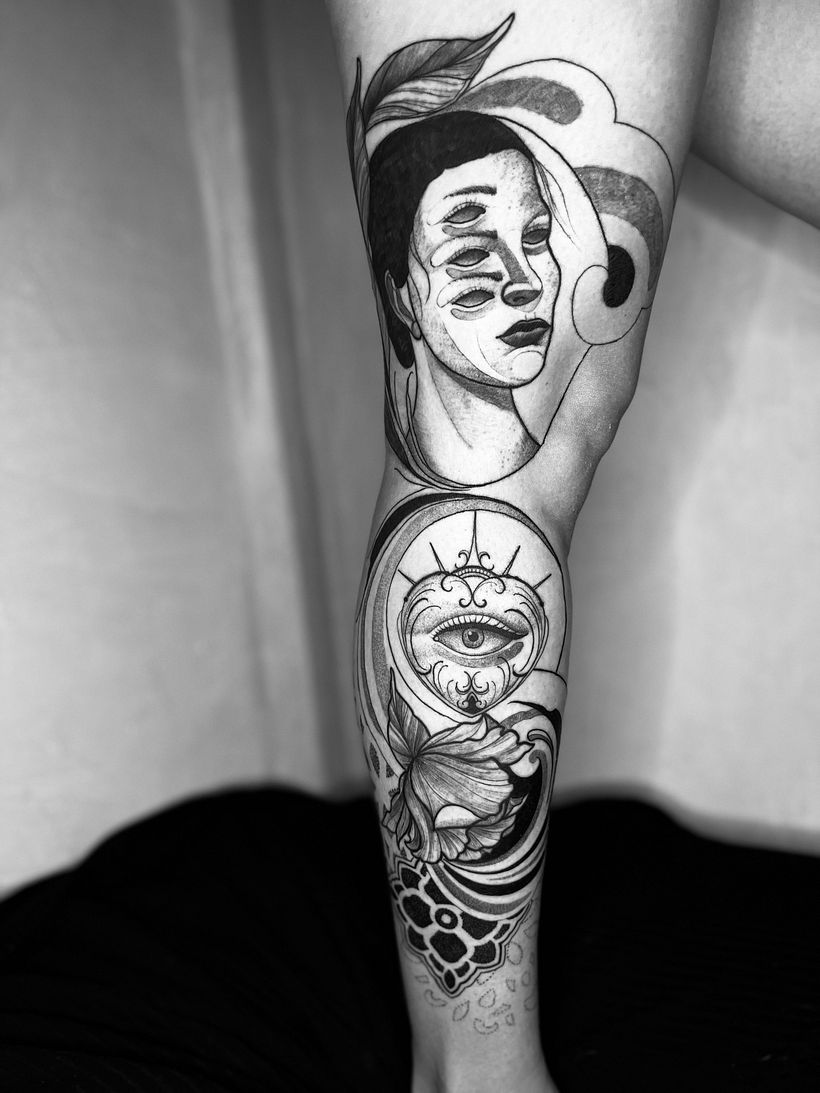 Mi proyecto del curso: Técnicas de tatuaje blackwork con línea fina 3