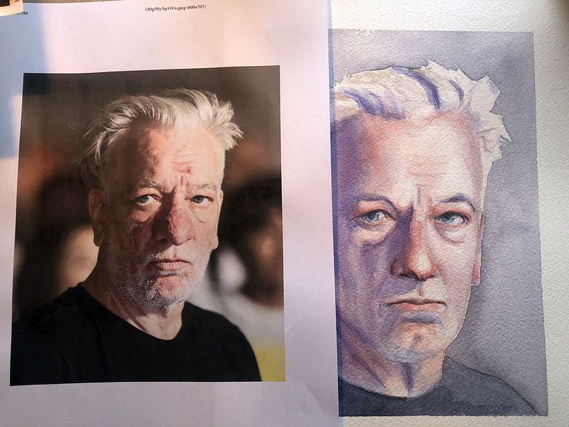 My project for course: Artistic Portrait with Watercolors 9