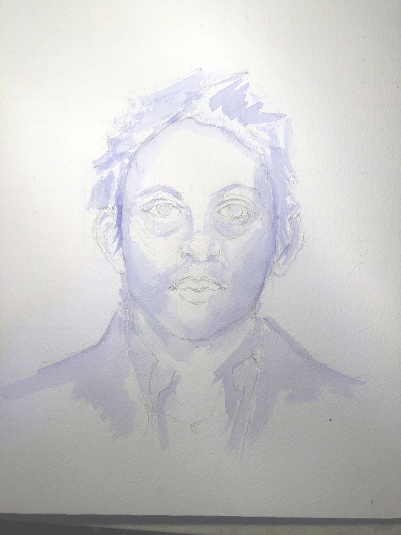 Blue wash