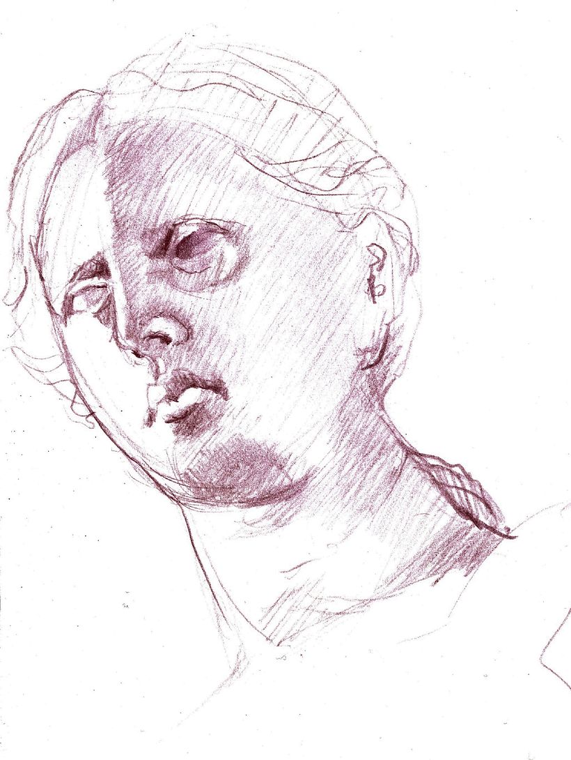 Vénus de Milo-Vue de dessous (croquis 15 minutes)