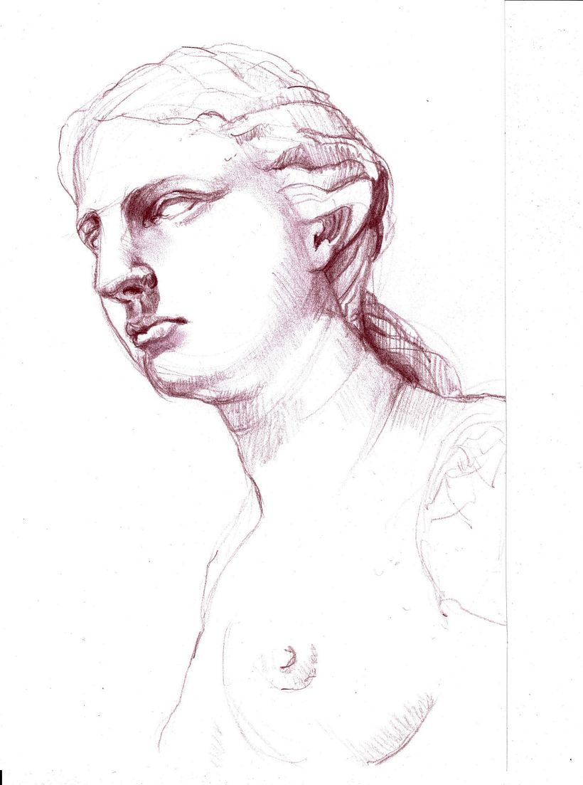 Vénus-Vue 3/4 (croquis 20 minutes)