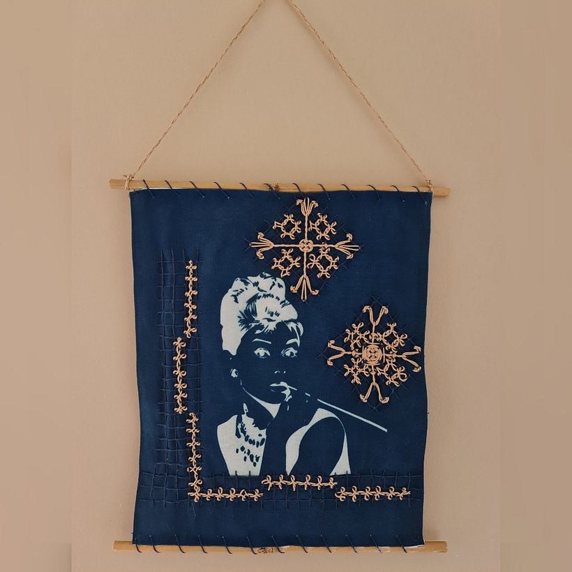Mon projet du cours : Bluework : cyanotype et broderie 2