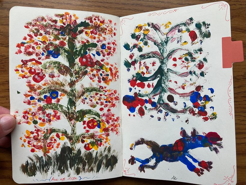 Printing with Acetate; Древо желания - wishing tree, tree of life.