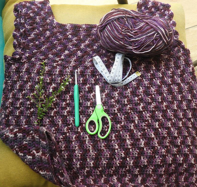 Mi proyecto del curso: Diseño de prendas a crochet: patronaje y escalado de tallas 2