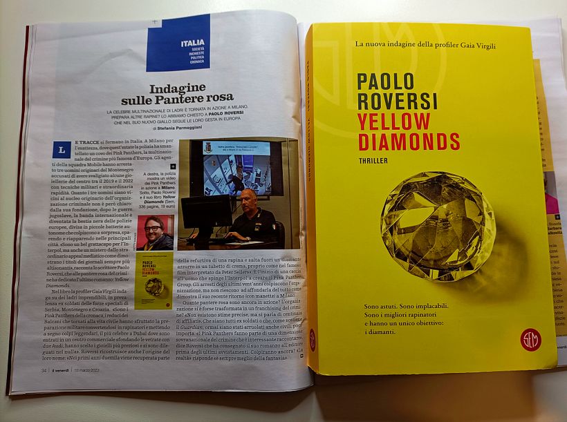 Yellow Diamonds - il mio thriller sulla banda dei Pink Panthers i più famosi ladri di diamanti del mondo 1