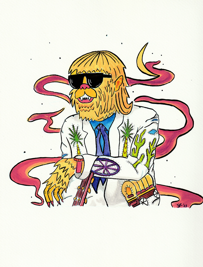 My project for course: Introduction to Illustration of Characters with Gouache and India Ink 2