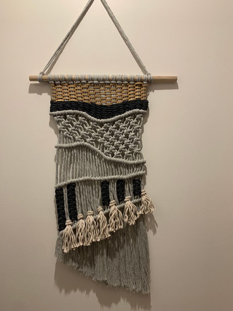 Mon projet du cours : Introduction au macramé : création d’une tapisserie décorative 4