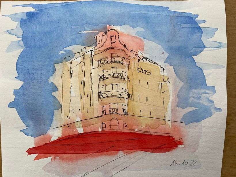 My project for course: Architectural Sketching with Watercolor and Ink 2