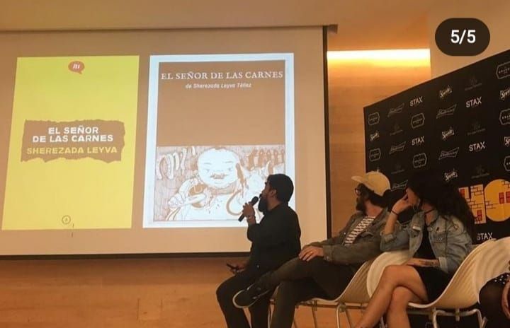 Cómic (fragmento) traducido al alemán, ganador del certamen "Viñetas por mis calles", parte del año dual México-Alemania 5