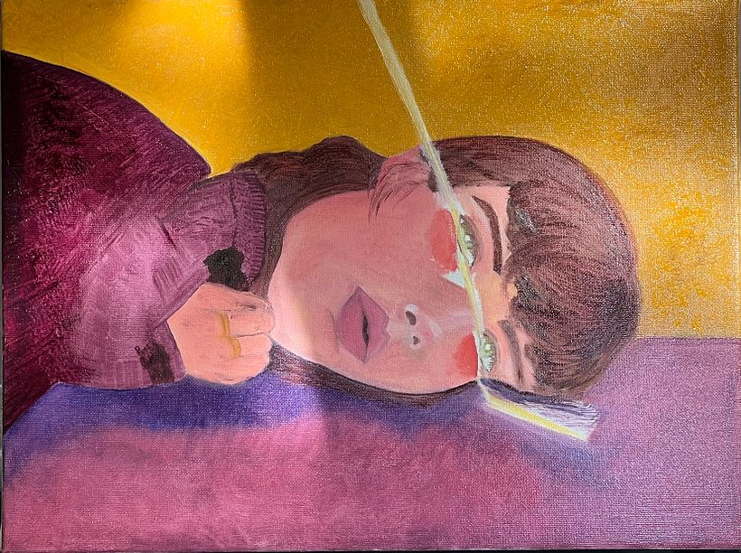 Meu projeto do curso: Retratos contemporâneos a óleo 1