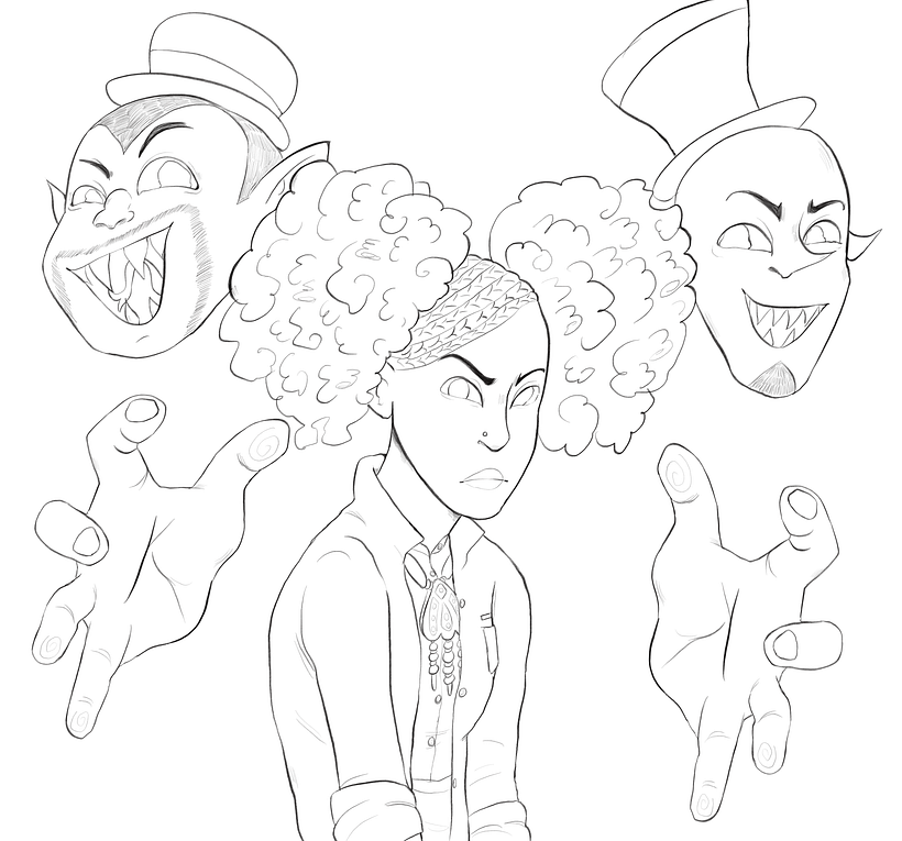 and lineart for it! i do most of my coloring in one go and merge the layers together so i don’t have the colors separately ^^
