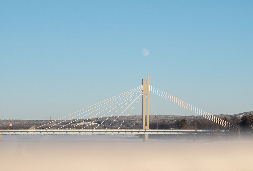 Full Moon in Rovaniemi