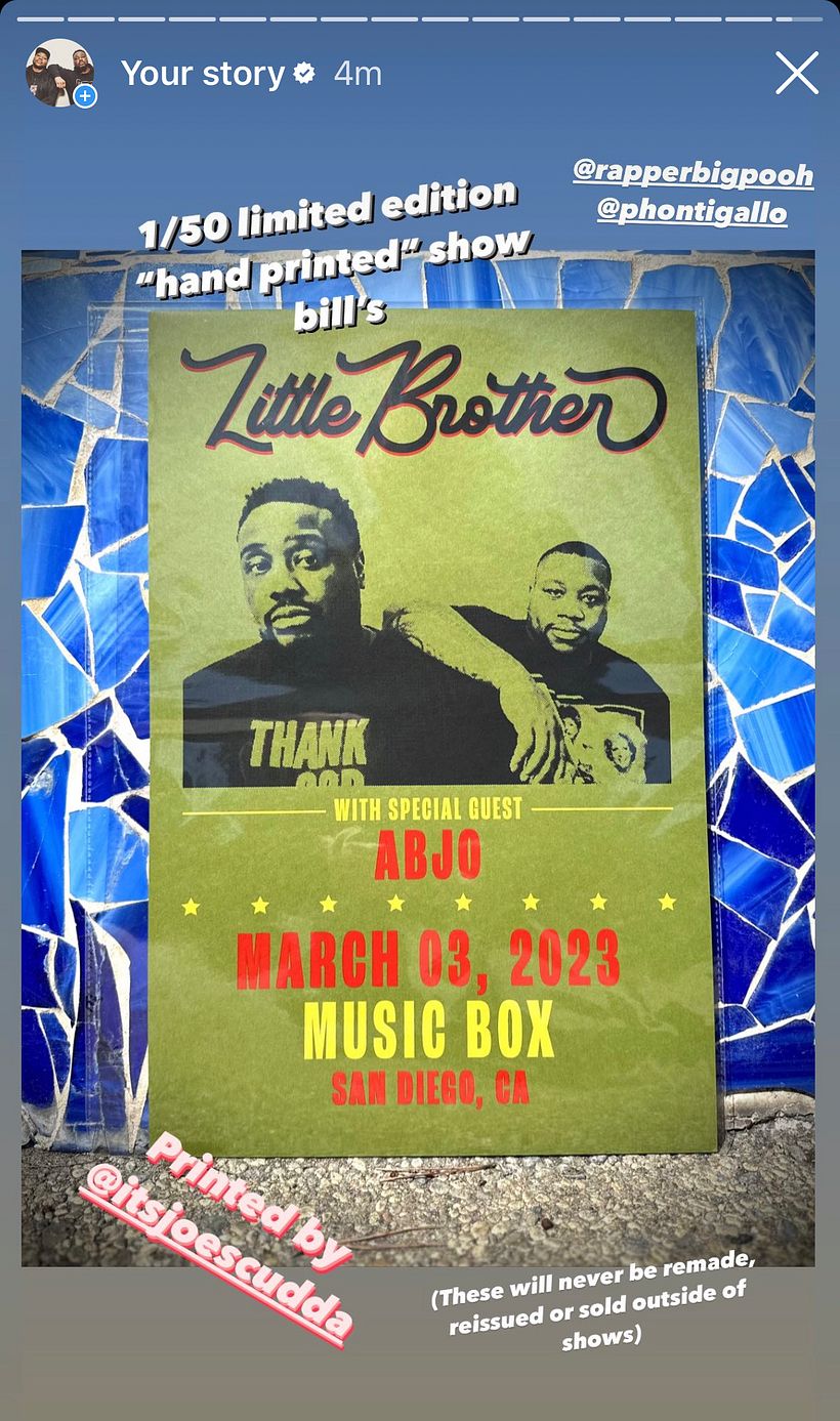 Little Brother Show bills 4