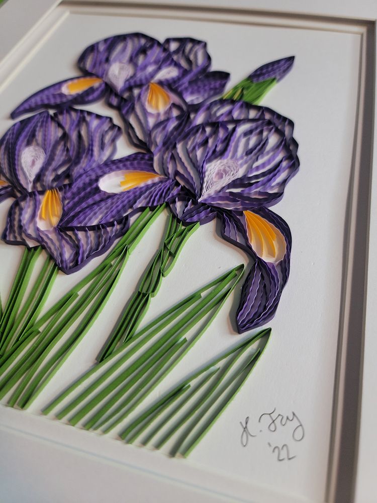 Quilled Iris 2