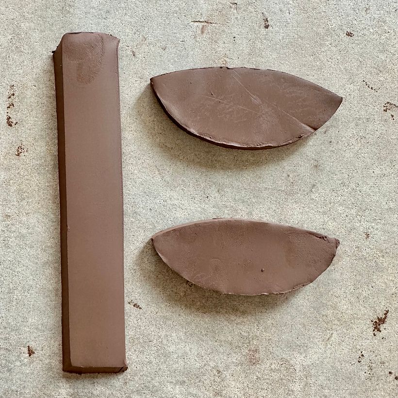 cutting the slab shapes for the lid