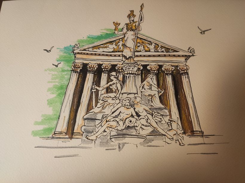 Mi proyecto del curso: Dibujo arquitectónico expresivo con marcadores de colores 6