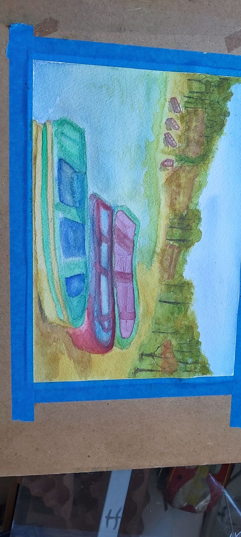 Mi proyecto del curso: Pintura en acuarela de paisajes marinos 1