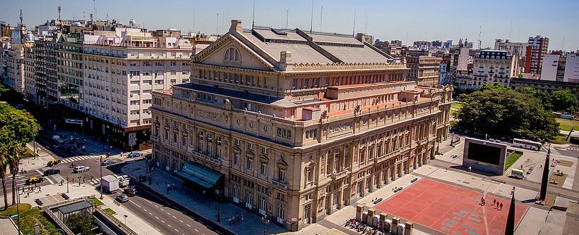 Panorama of Teatro Colón in Buenos Aires