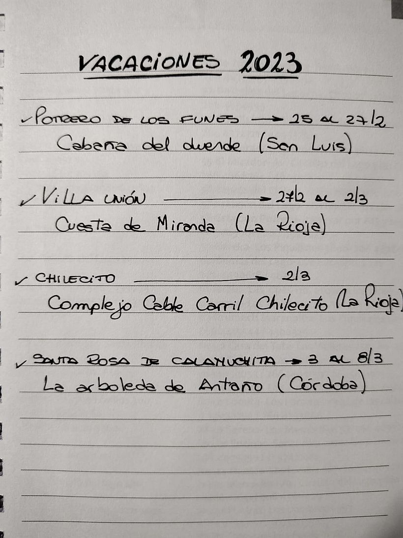 Plan de viaje y alojamiento
