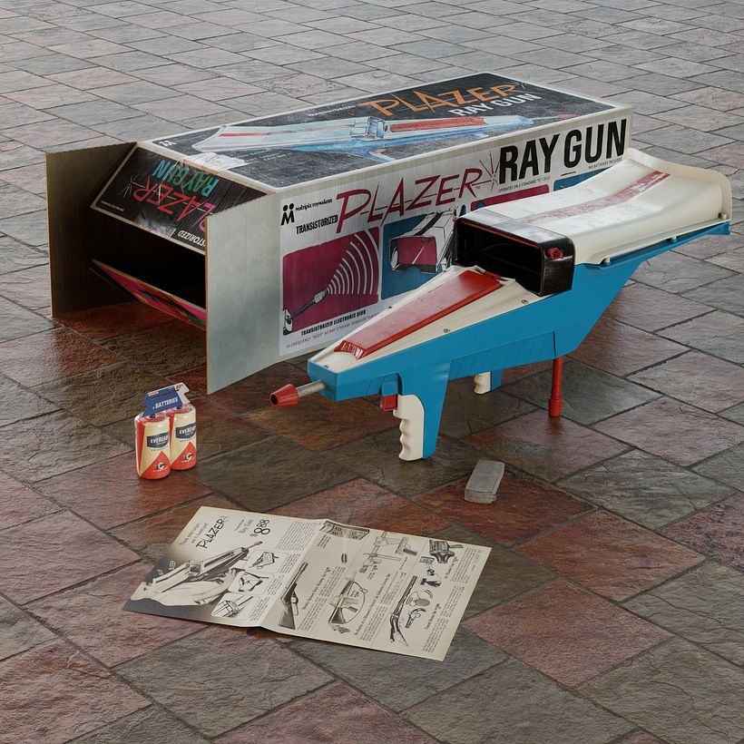 60's Plazer Ray Gun from Multiple Toymakers Hero prop 6