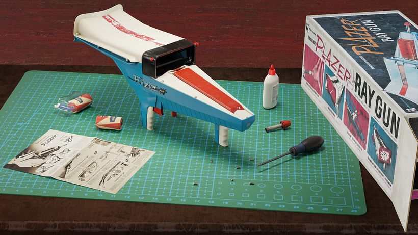 60's Plazer Ray Gun from Multiple Toymakers Hero prop 2