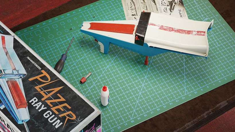 60's Plazer Ray Gun from Multiple Toymakers Hero prop 3