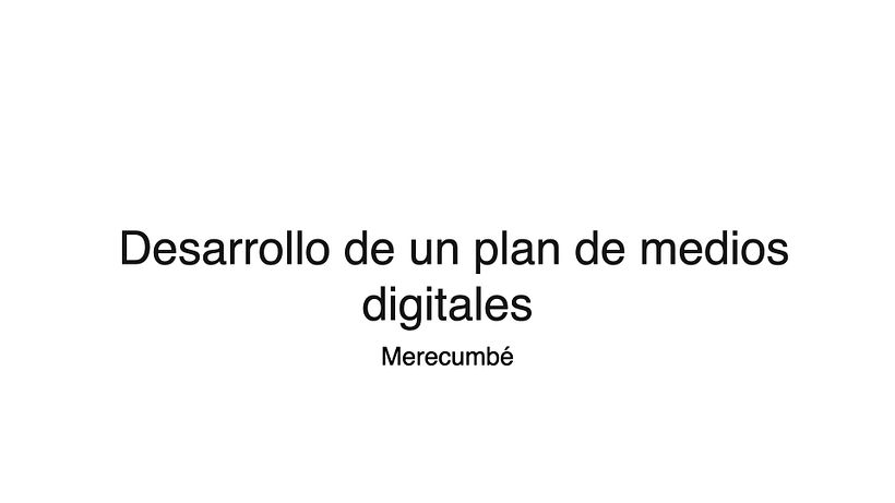 Mi proyecto del curso: Desarrollo de un plan de medios digitales Merecubé 3