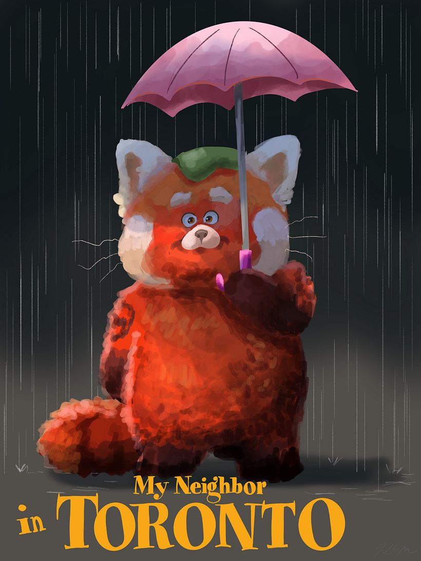 Mei from Turning Red, with a nod to Studio Ghibli