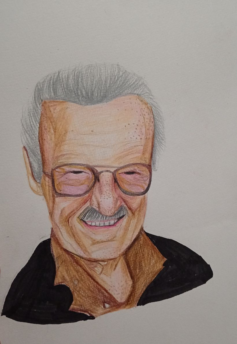 Mi proyecto del curso: Retrato realista con lápices de colores 2