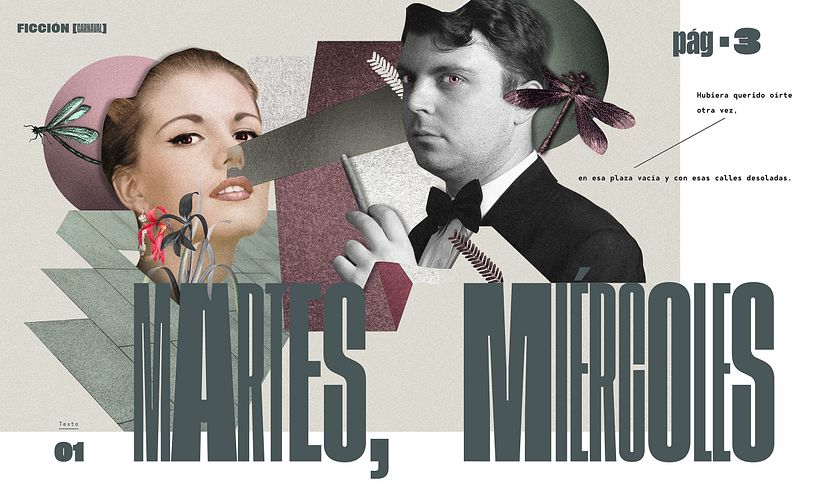Collage Digital — inspired in the history of the book. Designed by Elisa Olascoaga 