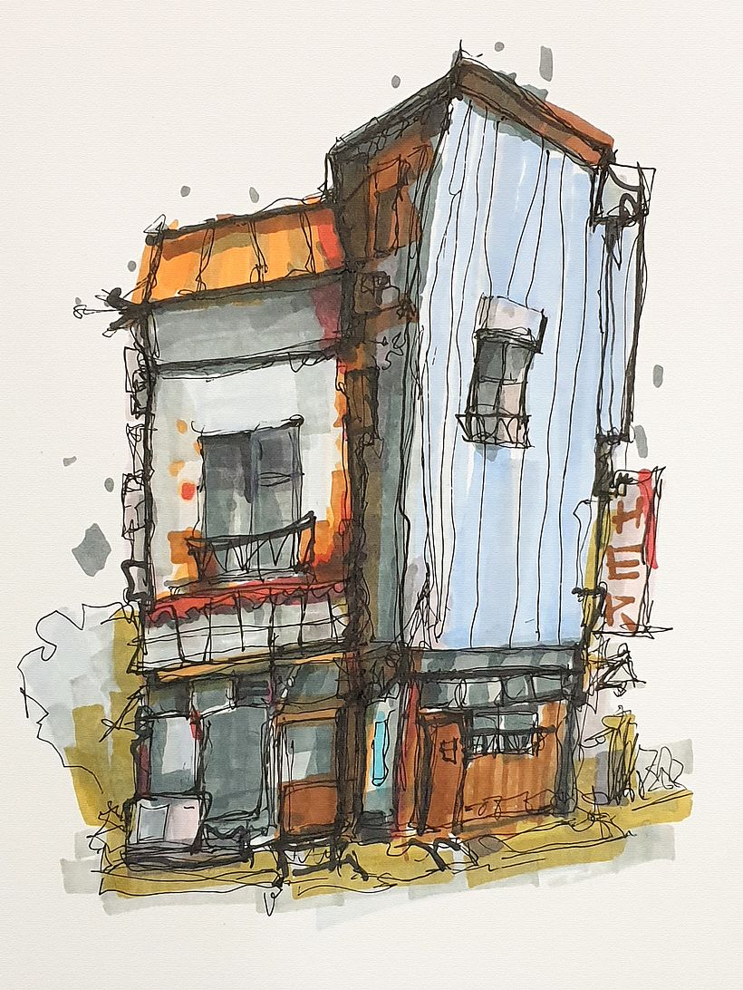 My project for course: Expressive Architectural Sketching with Colored Markers 1