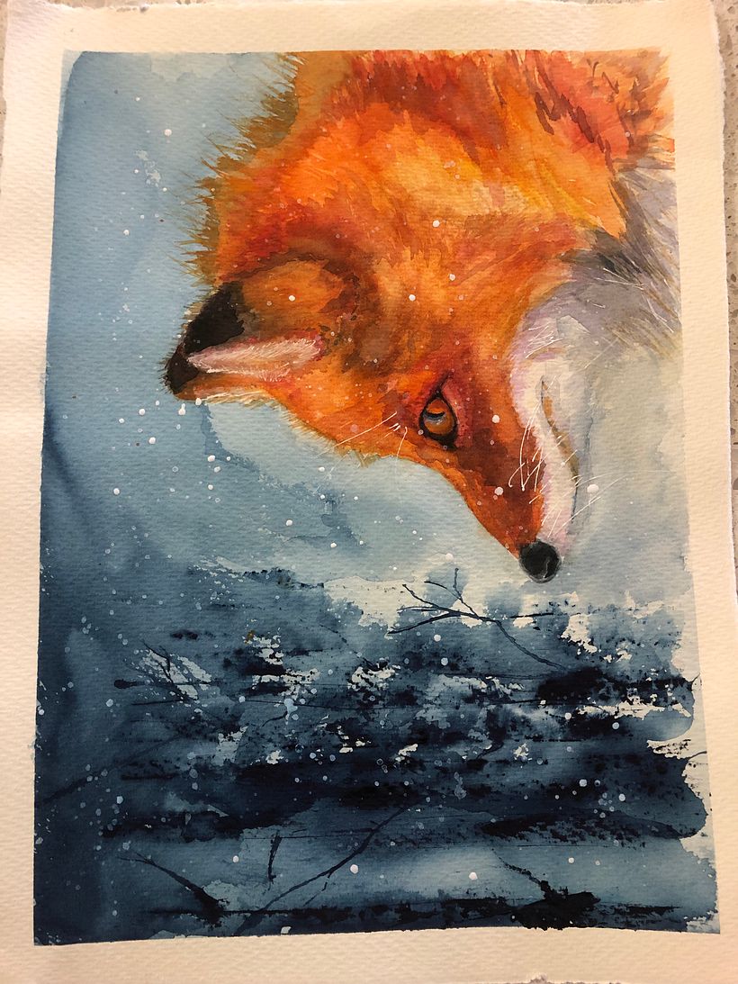My project for course: Expressive Animal Portraits in Watercolor 1