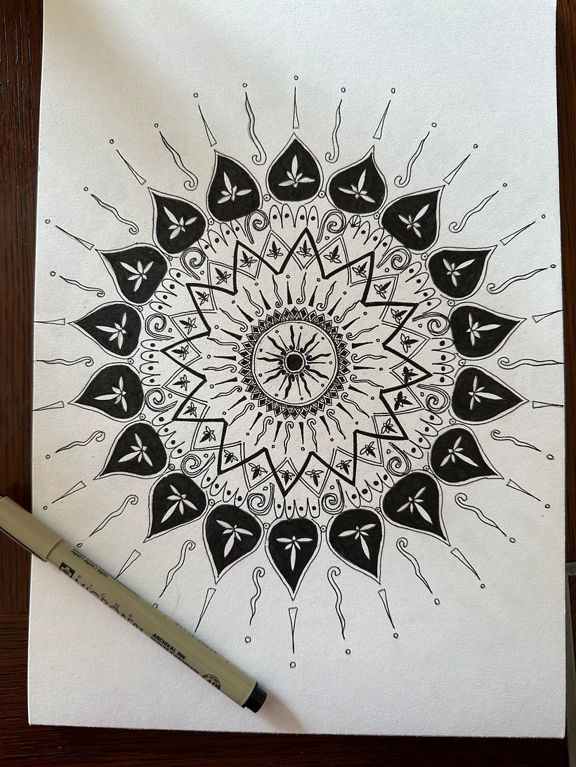 My project for course: The Art of Mandala Drawing: Create Geometric Patterns 3