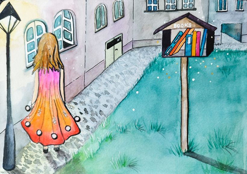 My project for course: Imaginary Worlds Illustrated with Ink and Watercolor 3