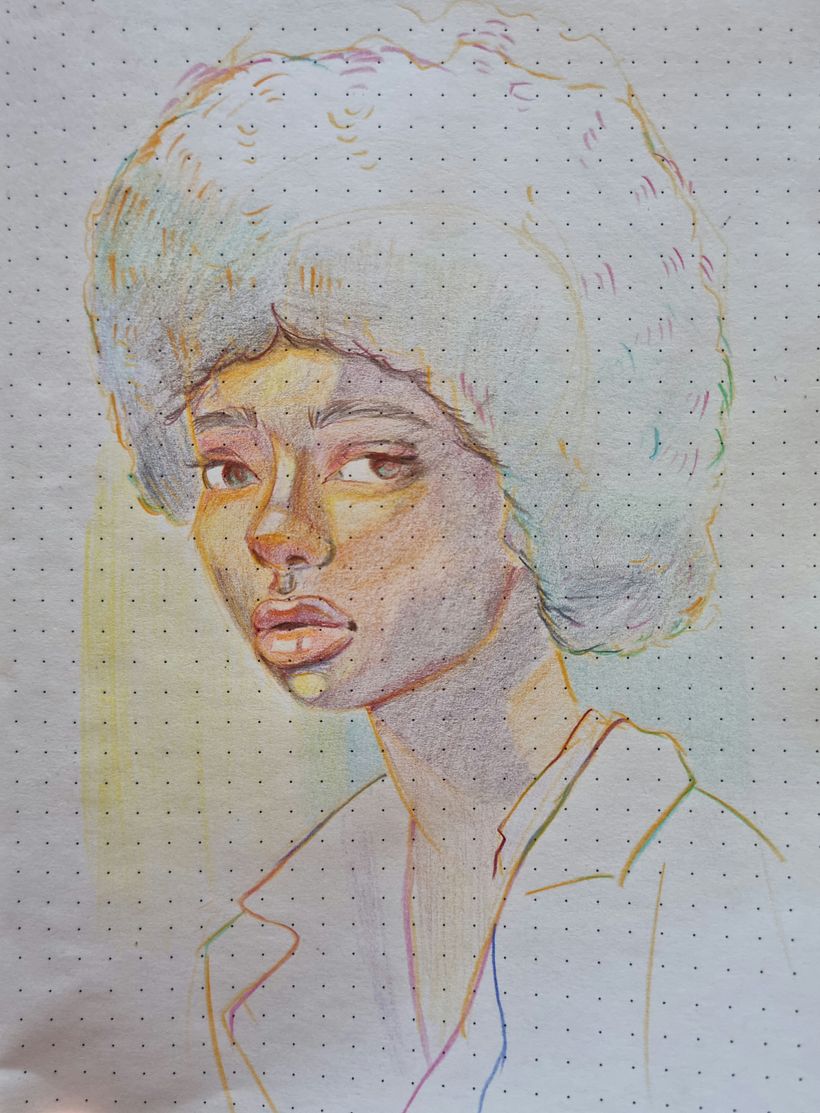 Mi proyecto del curso: Dibujo de retratos llamativos con lápices de colores 5