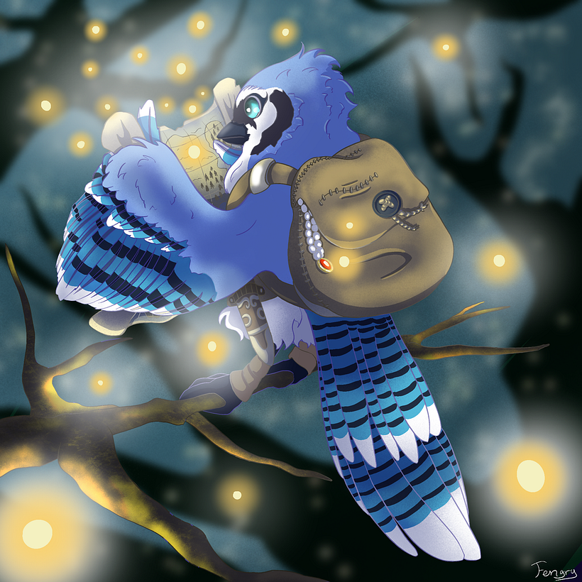 Mon projet du cours : Illustration d’animaux fantastiques sur Procreate 1