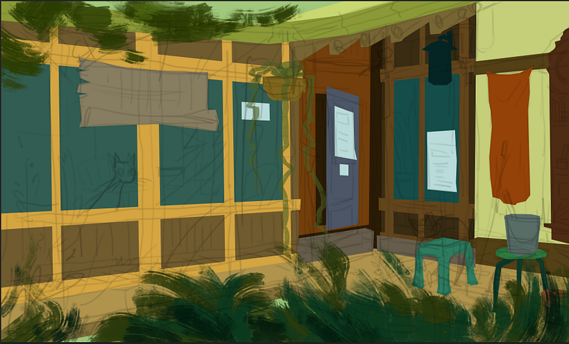 Blocked out shapes